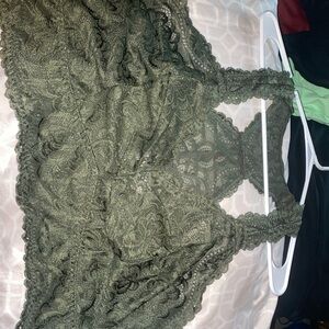 Torrid Lace Bralette in Forest Green